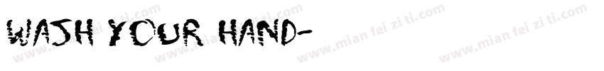 Wash Your Hand字体转换